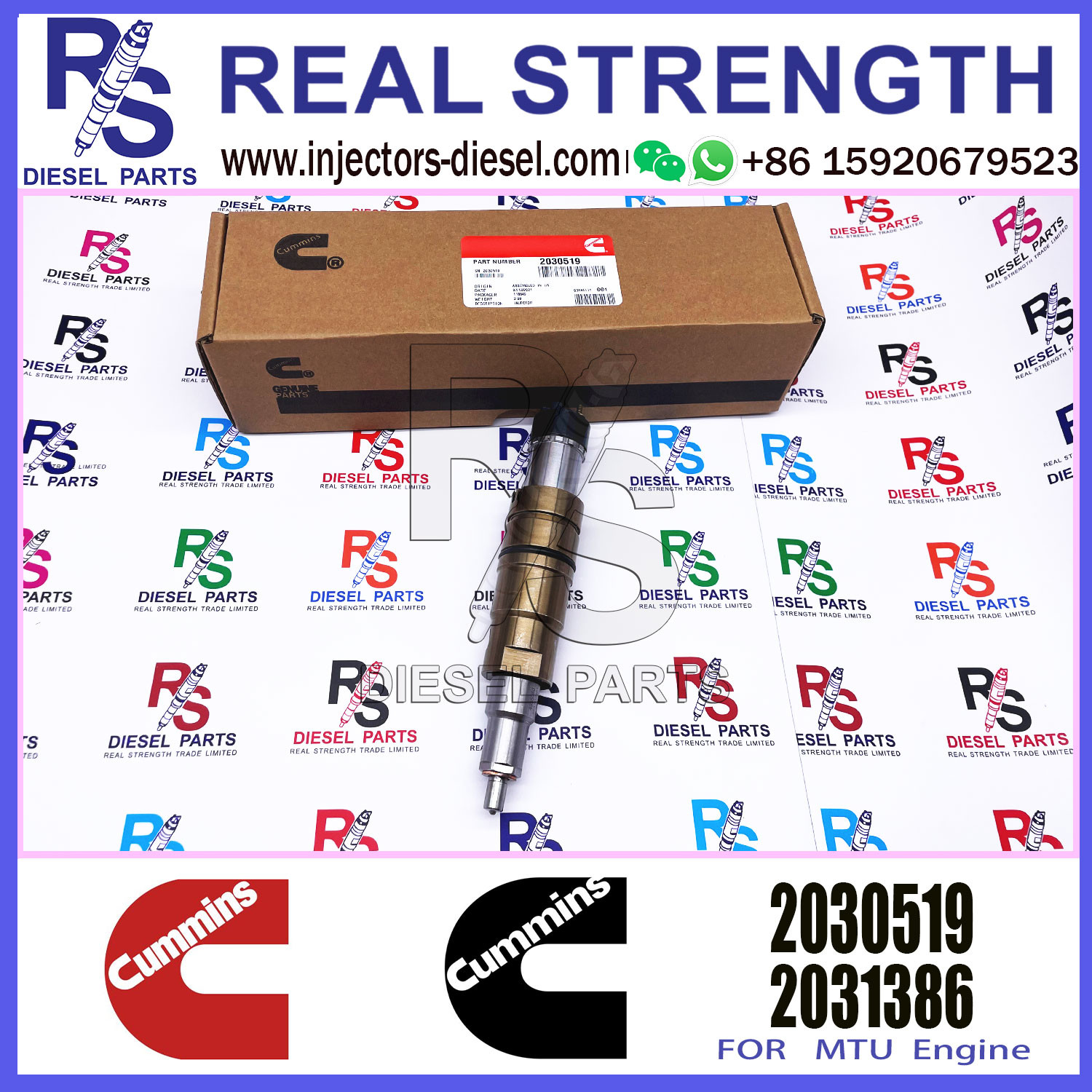 Common Rail Fuel Injector 1846348 2488244 2036181 QSX15 Engine 2030519 574422 574232 2036181