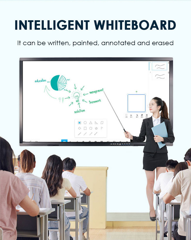 ROHS 4K 65 Inch Interactive Touch Screen For Classrooms School