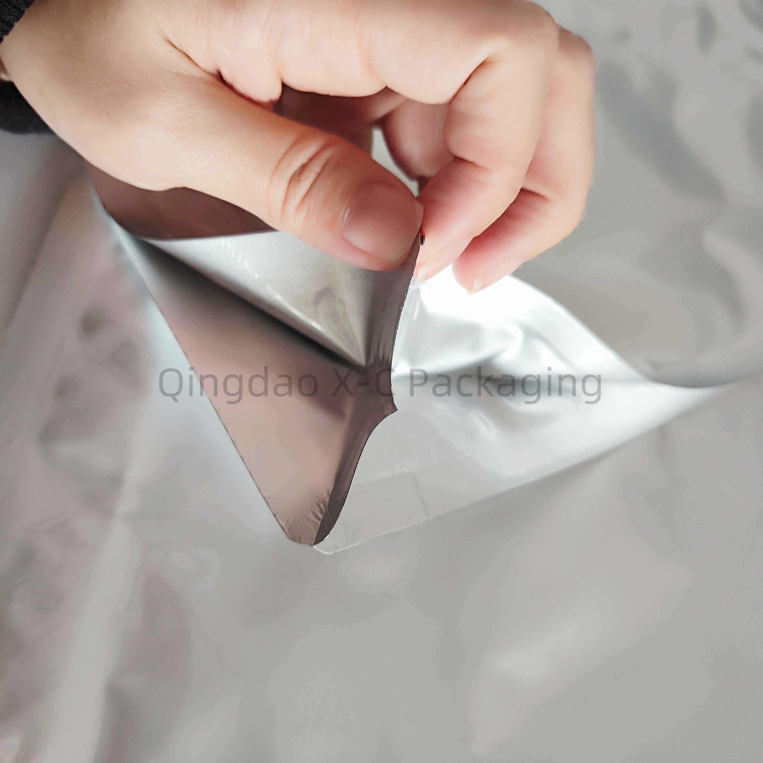 Custom Flat Bottom 8 Side Seal Bag Flexible Plastic Gusset Laminated With Ziplock
