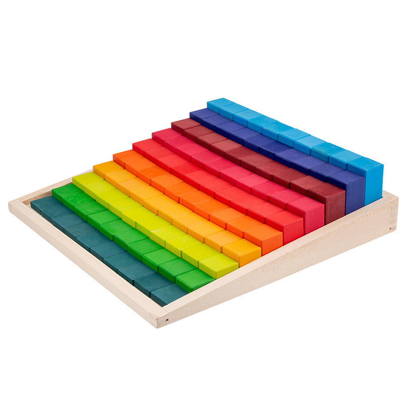 ISO9001 1001 Night Wooden Rainbow Stacker Toy Beech Rome Grimms