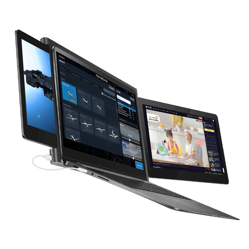 230cd/m2 1920*1080P 11.9 Inch Laptop Extension Triple Screen HDMI