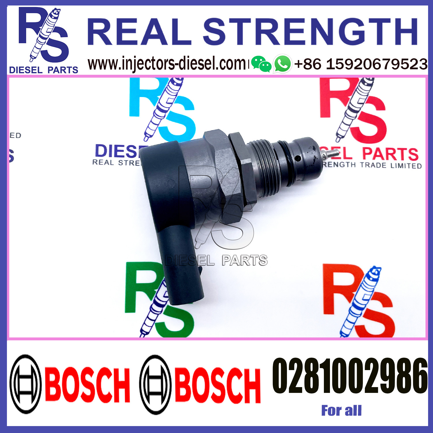 BOSCH Control Valve 0281002986 DRV Regulator Solenoid 0281002986 for all