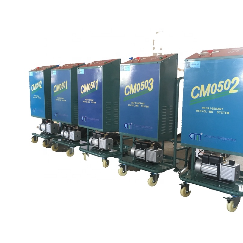R123 R245fa Oil Less 2HP Refrigerant Recovery Charging Machine Low Pressure Refrigerant Chiller Recovery Machine