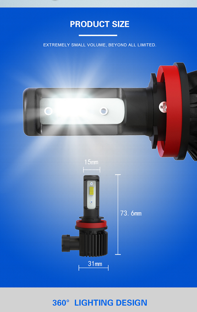 H10 Led Fog Light Bulbs 6000k 12V High Brightness Rohs Approved