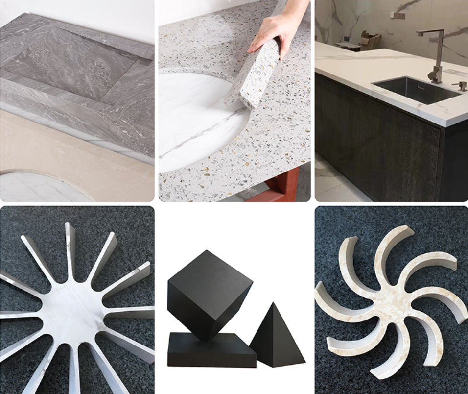 5 Axis CNC Waterjet Cutting Machine Water Jet Cutting Machine for 45 Degree Cutting for Stone Metal Glass Plastic