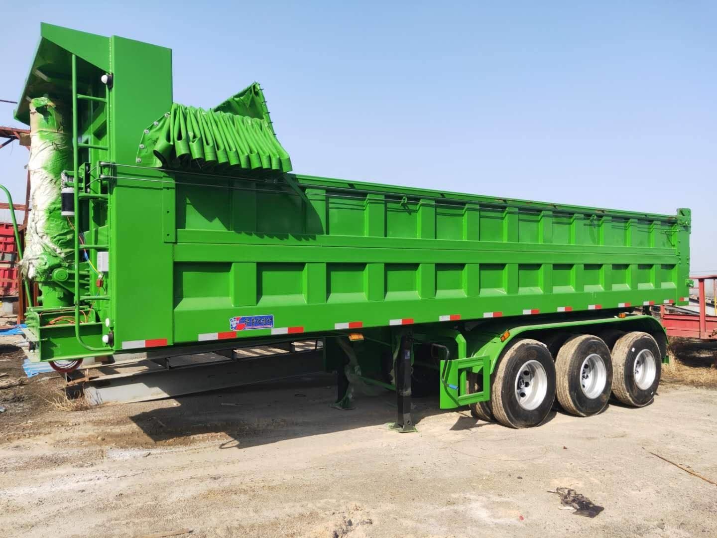 12.5m 3 Axles 40FT Second Hand Semi Trailers Low Flatbed Semi Trailer ISO Certification