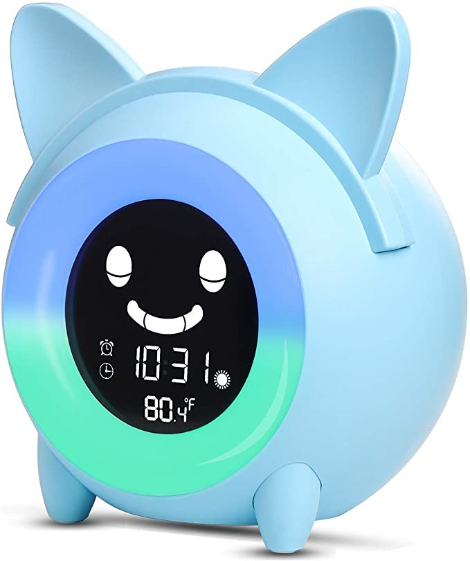 OEM ODM Simulation Color Changing Alarm Clock cartoon dog