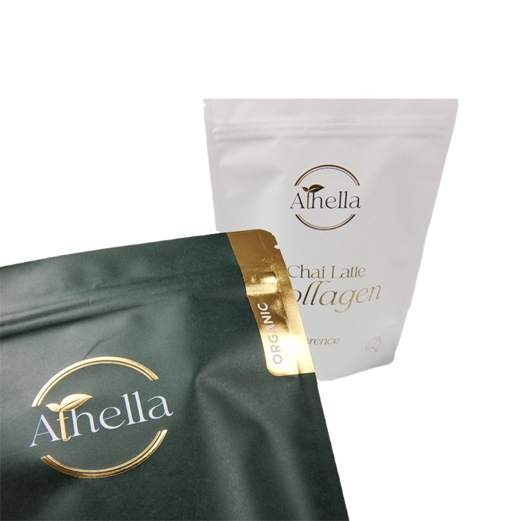 Biodegradable Stand up Kraft Paper Bag for Edible Gummy Coffee Tea Bag Snacks Food Packaging Bags