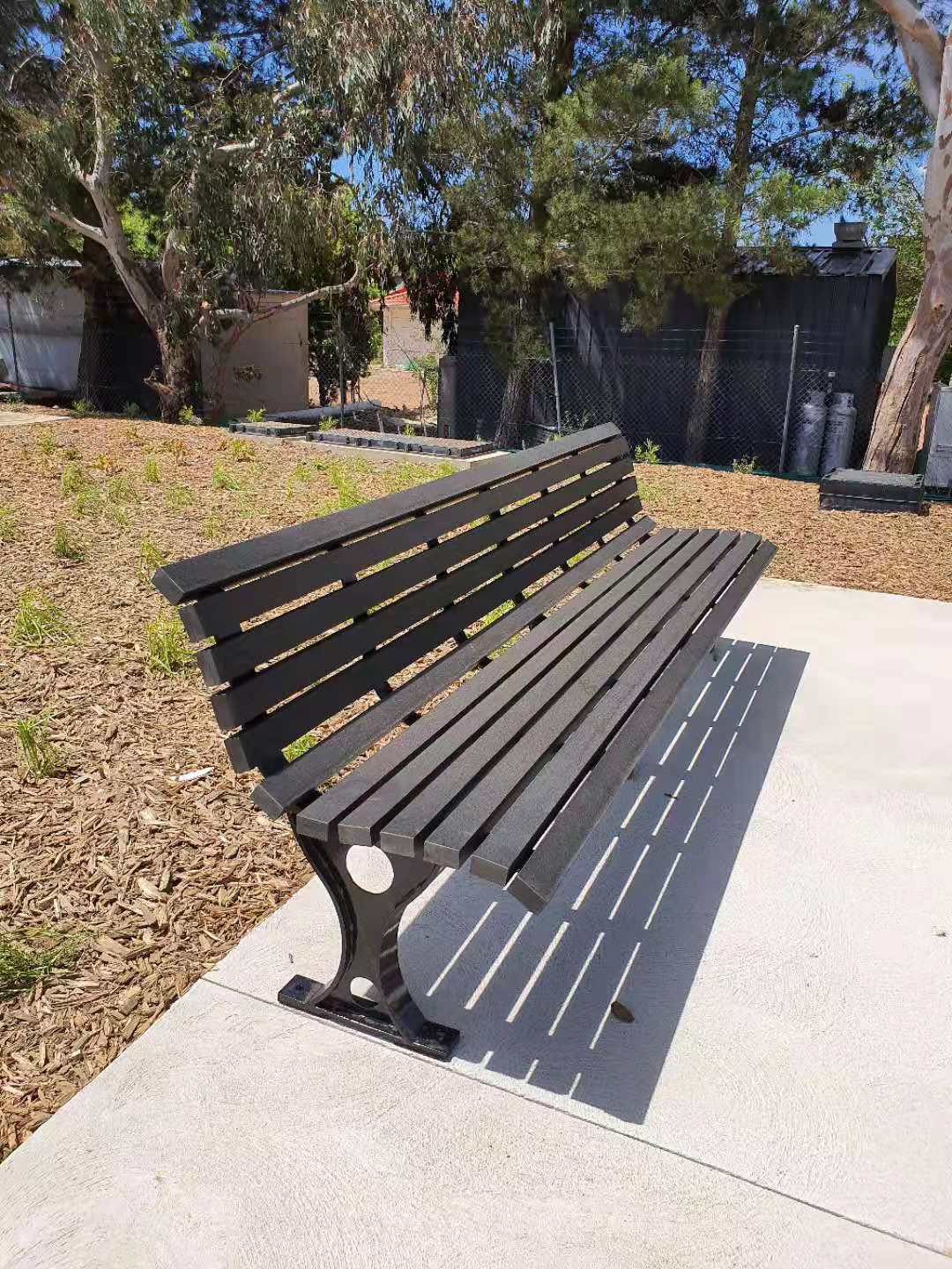 Waterproof Plastic Wooden Bench , Anti Rust Durable Wooden Garden Bench Seat