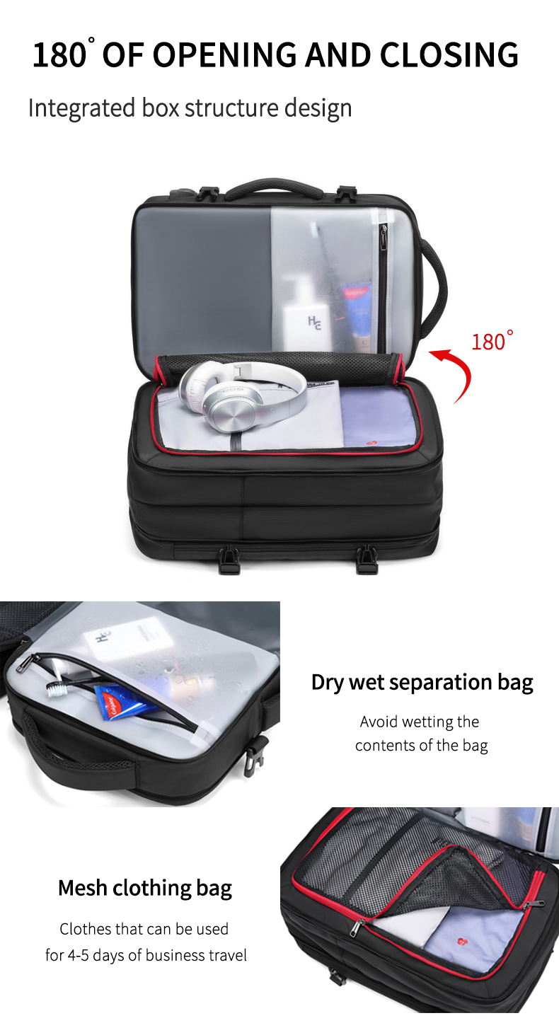 Factory wholesale New large capacity raincoat backpack business travel laptop backpack bag men