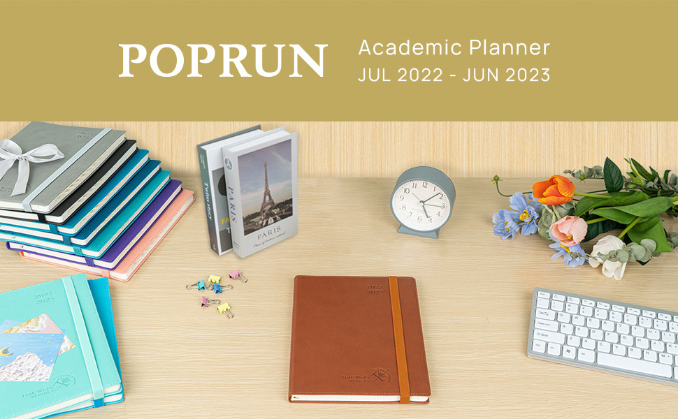Custom 2023-2023 Planner Medium Night Blue Softcover With Hourly Schedule