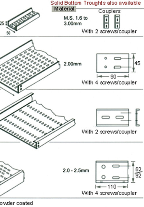 2.0mm Thickness Cable Tray Roll Forming Machine With 16 Steps Forming Station