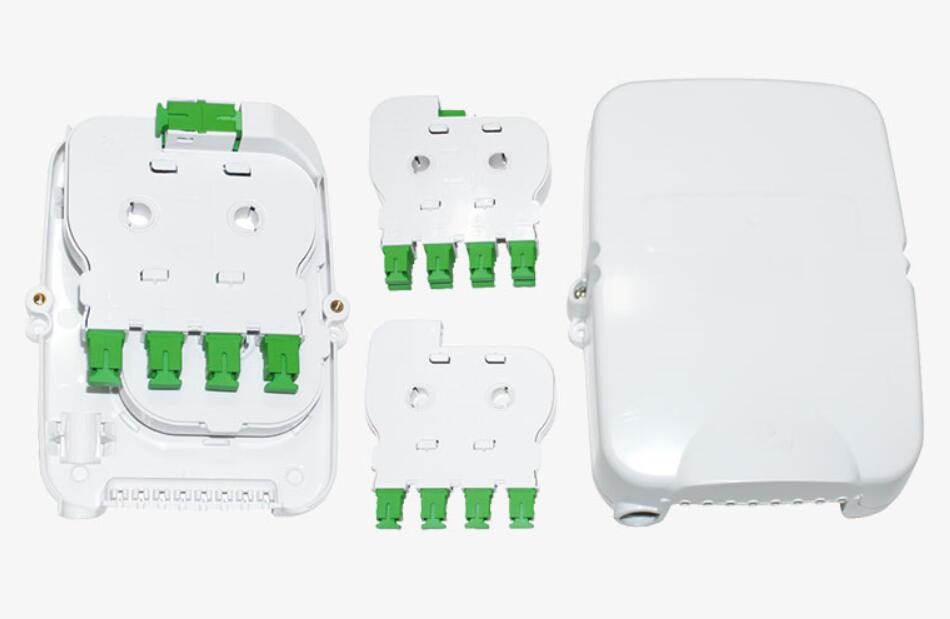Indoor FTTH Distribution Box 8 Fibers Anti Aging UV Protection