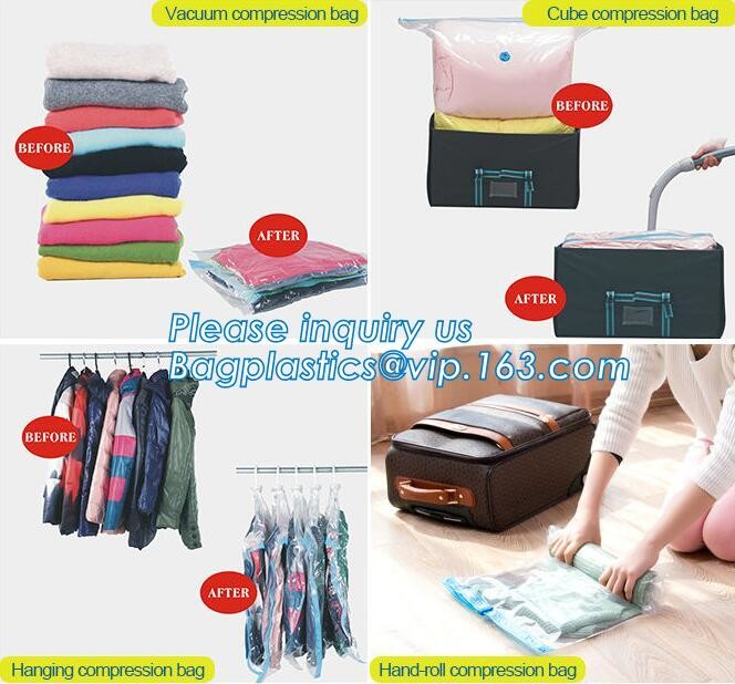 vacuum storage bag set, plastic nylon pe vac bag for travel, K clothes storage bags vacuum, bagplastics, bagease