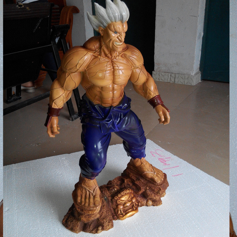 cartoon statue shin akuma statue as props and collection items by fiferglass material real street fighter real copy