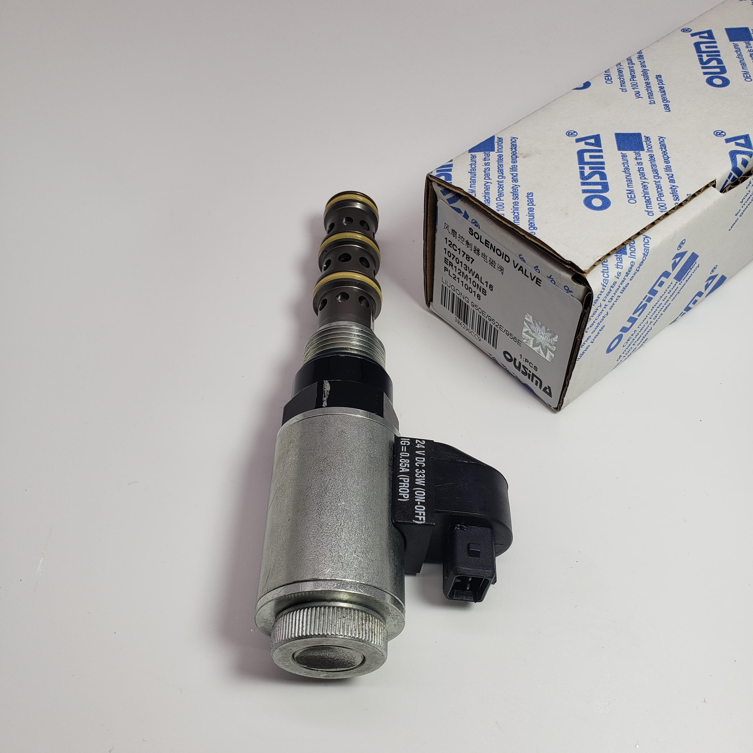 Solenoid Valve 12C1787 107013WAL16 ER12M10NB PL2110016 For LIUGONG 950E 952E 956E