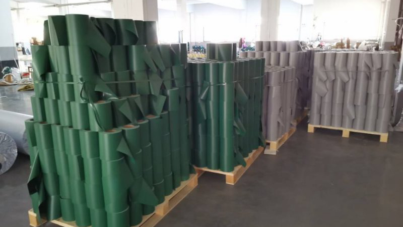 Decorative Vinyl Fence Tape Stone Pattern Imprint PVC Fence Screen Strip