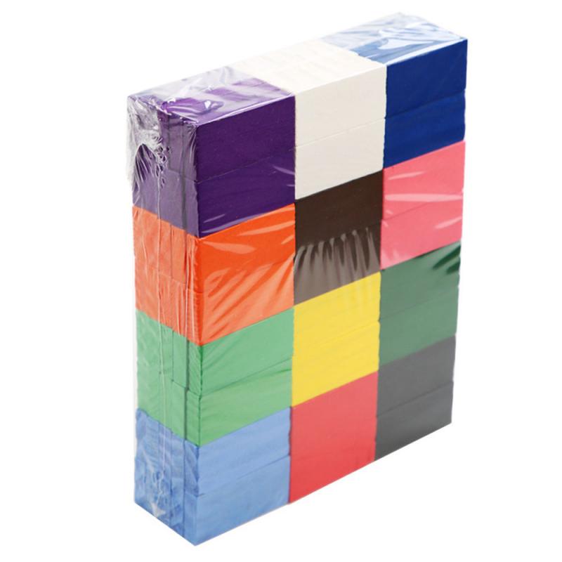 2cm Automatic Domino Brick Laying Toy Train Puzzle Natural Colored
