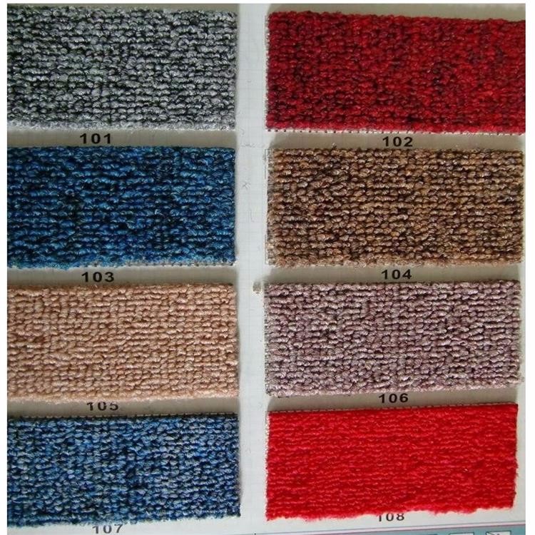 Stock plain level loop pile wall to wall polypropylene carpet roll