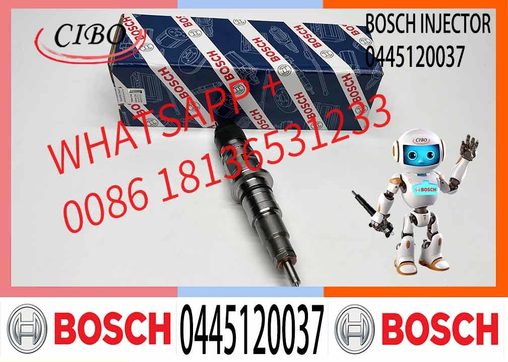 High Quality Diesel Engine Parts 0 445 120 037 0445120037 Truck Injector 6L ISLE QSL9 Common Rail Fuel injector for Cumm