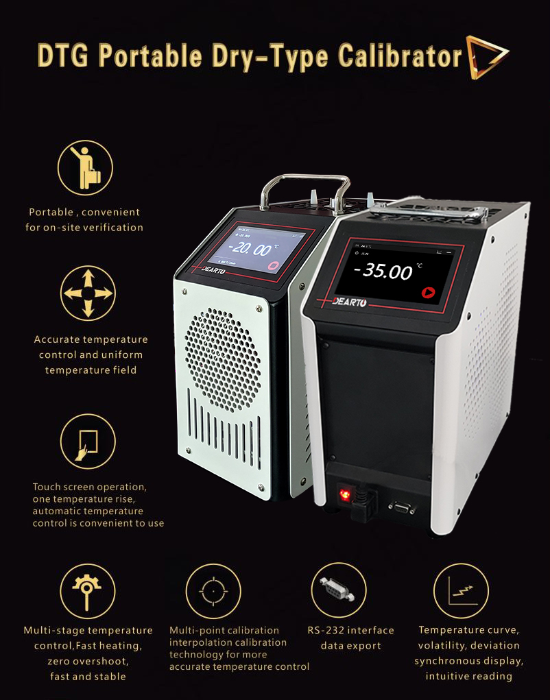 0.01C Resolution Vertical Cryogenic Dry Well Bath Temperature Calibrator for Industrial