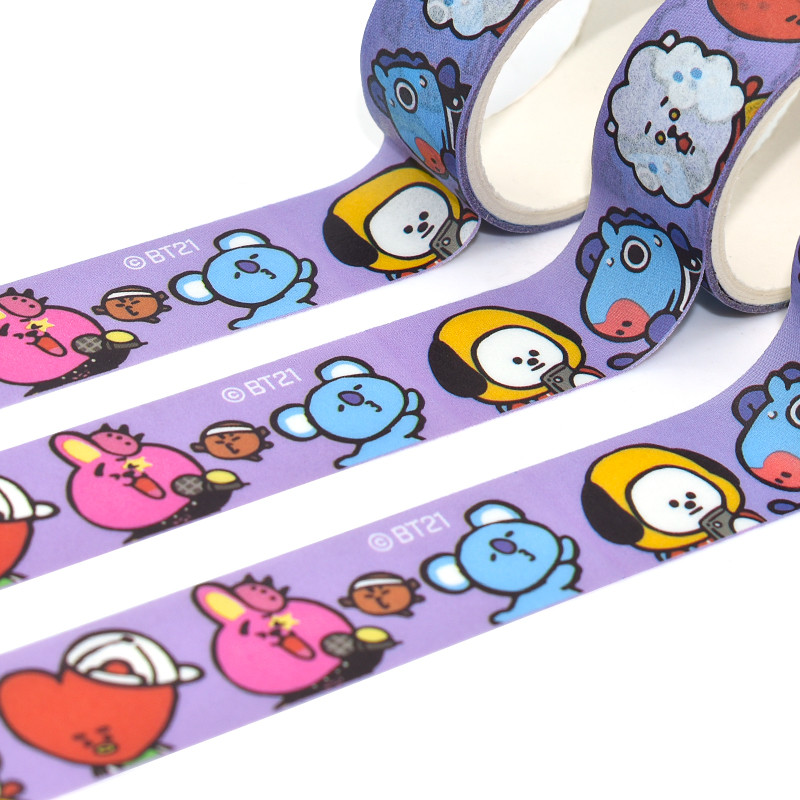 Easy Tear Skinny Cats Masking Washi Tape For Scrapbook Layouts Printed Masking Washi Tape