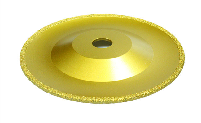 Curved 125mm Diamond Cup Disc Grinding Wheel Vacuum Brazed