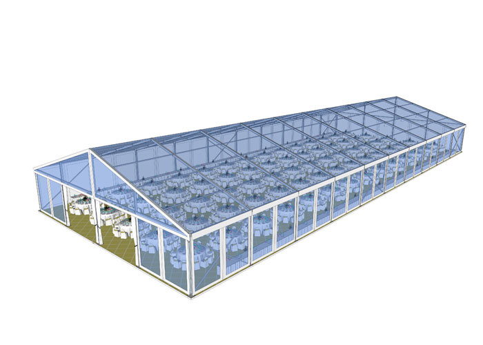Aluminum Outdoor 500 People 15x35m Luxury Clear Span Tent