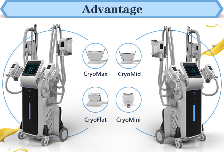 New product 4 cryo handles fat freezing slimming equipment weight loss cryolipolysis slimming machine