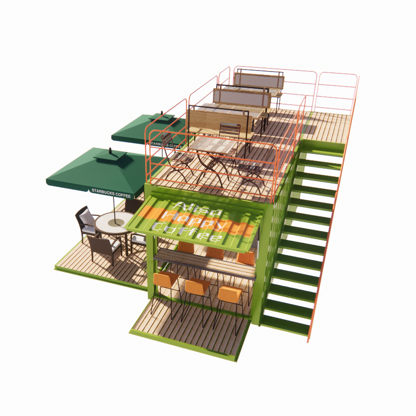 2023 Top Selling Outdoor Modular Prefab Houses Container Steel Frame Galvanized with Galvanized Steel Bending Container