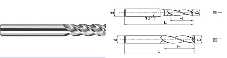 Professional Carbide Flat End Mill , Small Diameter End Mills For Steel Milling