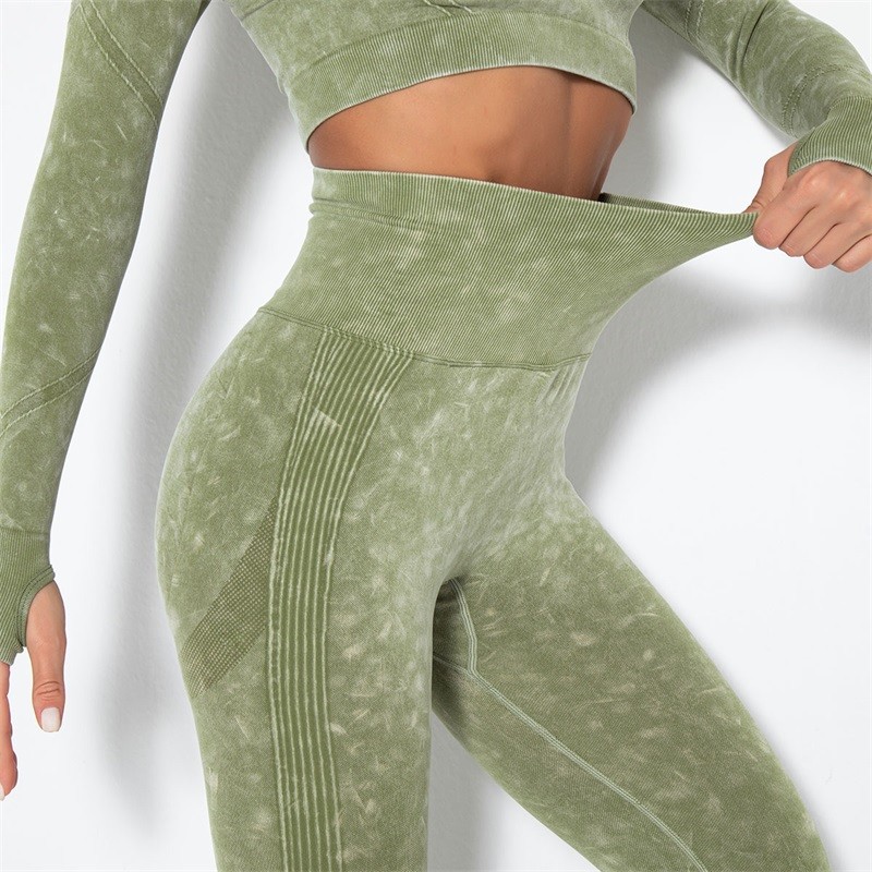 Washed Gym Scrunch Butt Leggings Seamless Big Booty Workout Gym Pants