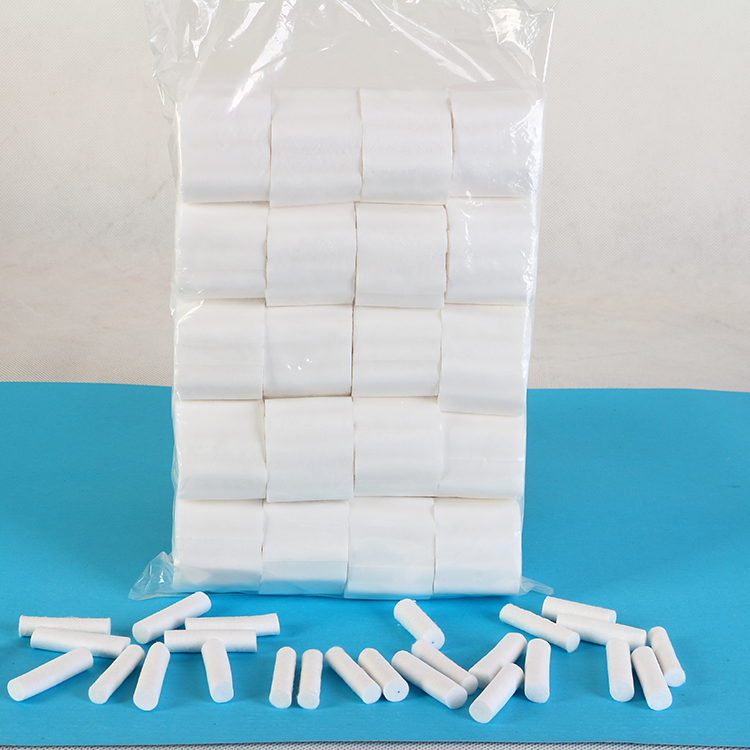 Health Care White Dental Disposable Products , Odorless Dental Cotton Rolls
