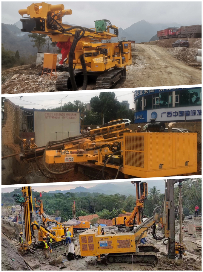Hand Held Rock Multifunctional Drilling Rig crawler type