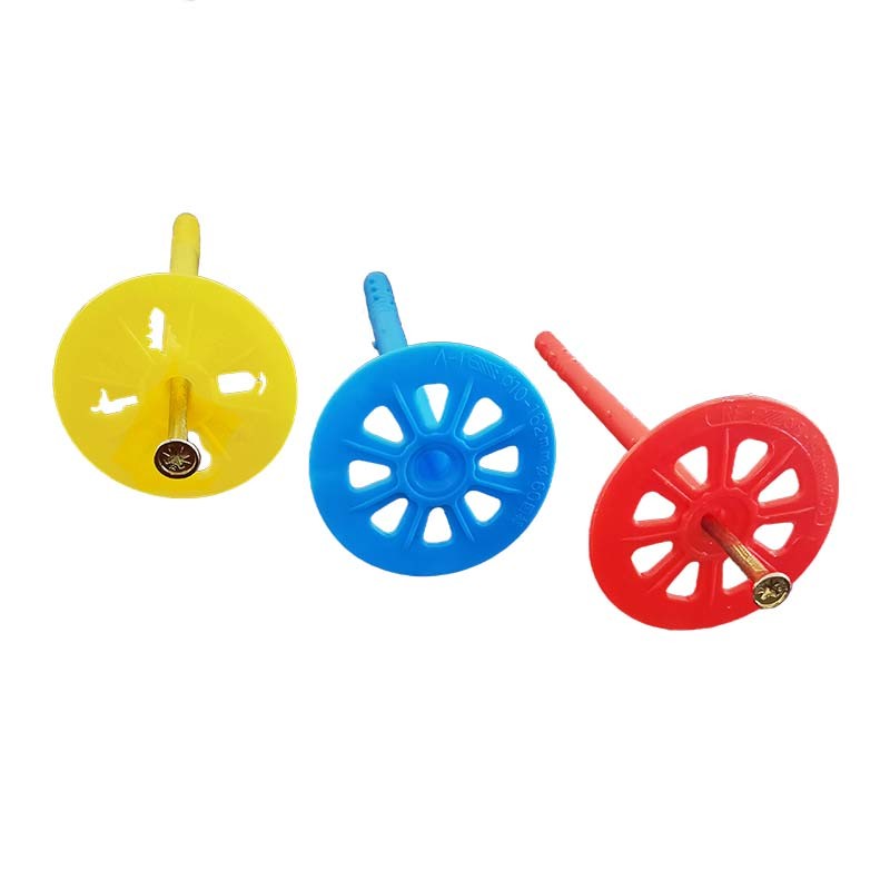 60mm Head Plastic Insulation Fasteners , Plastic Wall Anchors With New Gasket