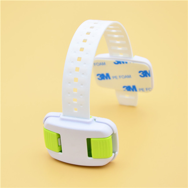 Adjustable Strap Length Baby Safety Cabinet Locks , Child Safety Drawer Locks