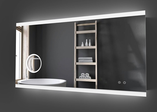 Eco Friendly Illuminated Bathroom Vanity Mirror 5mm Thickness Flame Proof