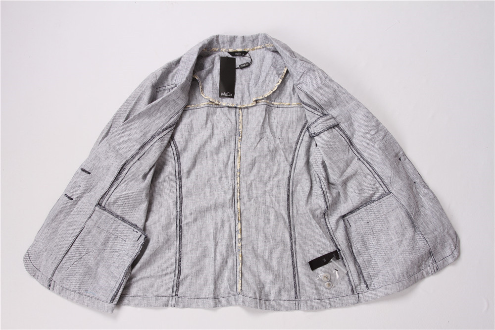 Lady's casual blazer, Women's casual blazer, Striped, Cheap Price