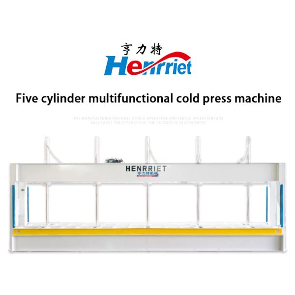 Electric Cold Press Laminating Machine with 75T Max Pressure 8000*1500mm Work Platen Size and 5.5kw Motor Power for Woodworking
