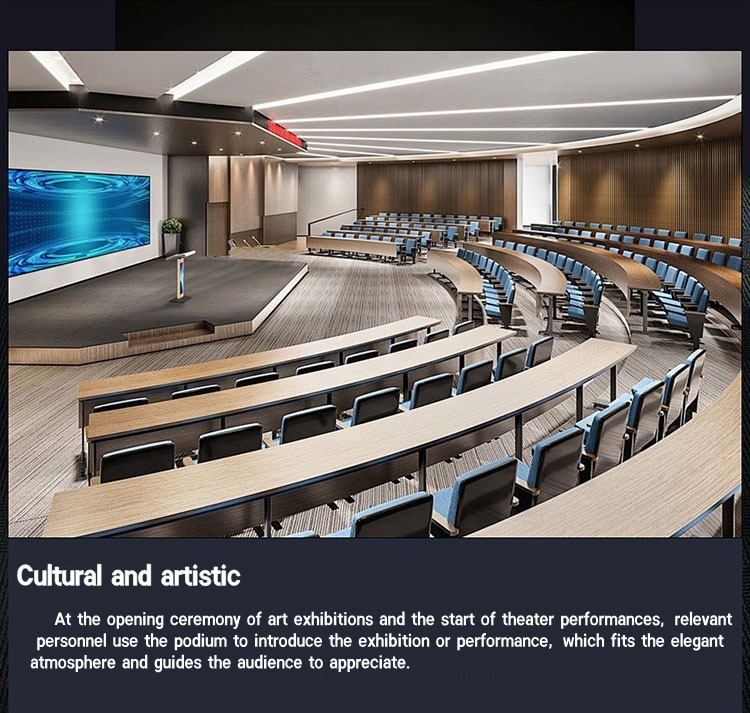 Electronic Digital Smart Advanced Modern Technology Electric Multimedia Interactive Podium