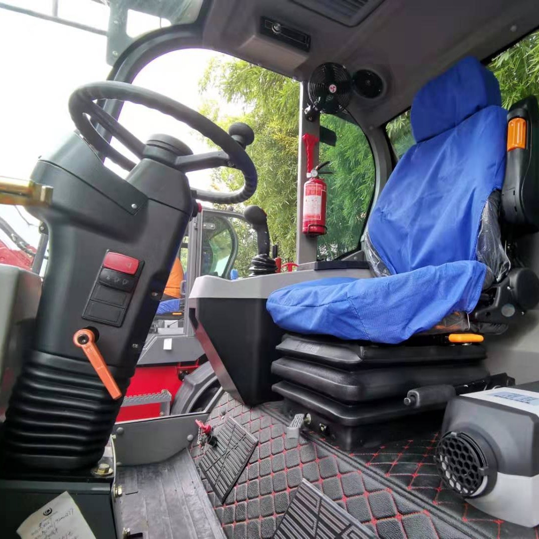 4x4 Telescopic Wheel Loader Machine Power 70kW Construction Shape