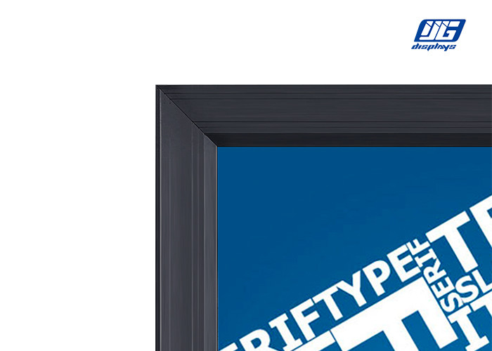 Large Format Metro Station Lockable Display Board Landscape Picture Frame For Advertisement
