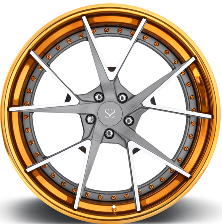 Cayman Rims 18 19 20 21 22 Inch 3-PC Forged Alloy Custom Wheels