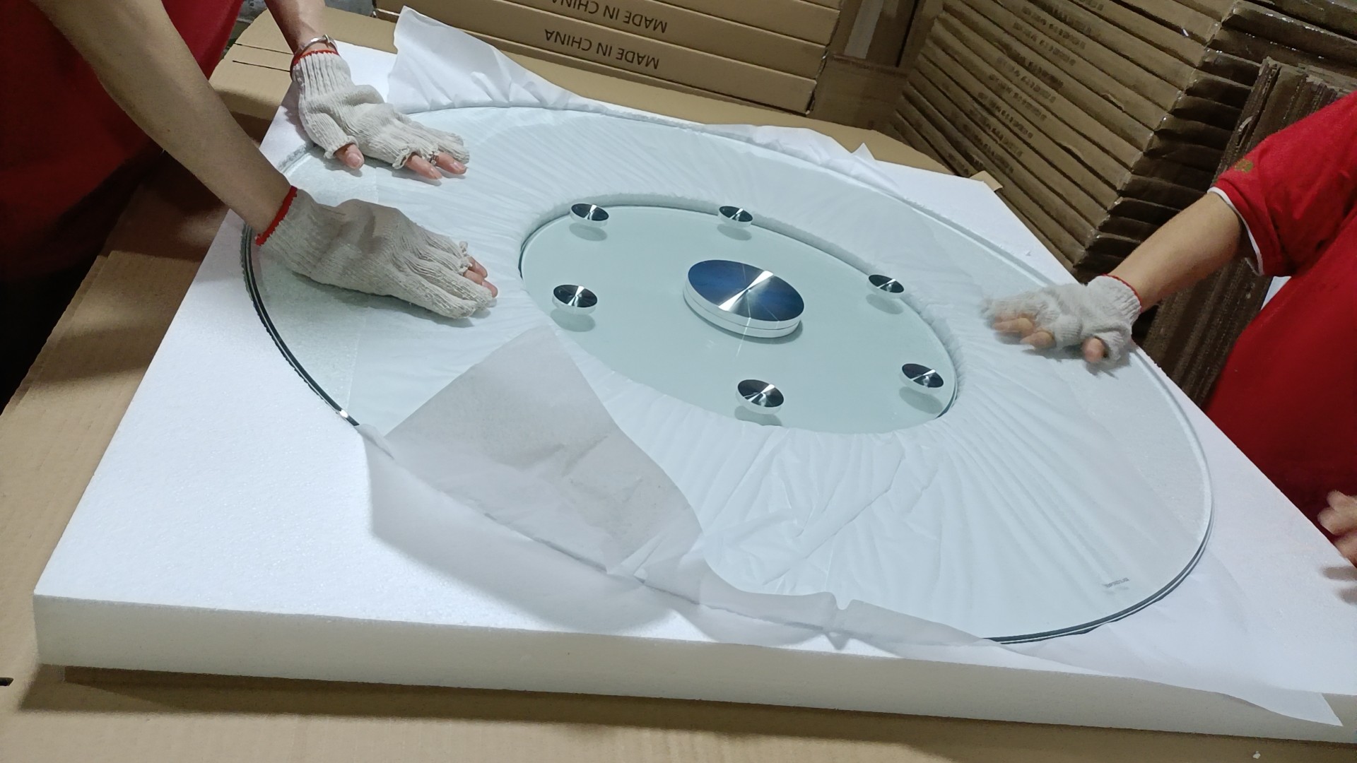 Shape Custom Cut Tempered Glass Table Top 6mm 8mm 10mm 12mm Toughened Glass Coffee Table With Round Bevelled Polished Edge