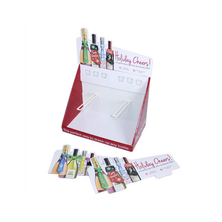 Recycled Flat K5 Cardboard Counter Display Stands , 1180*1580mm Folding Display Stand