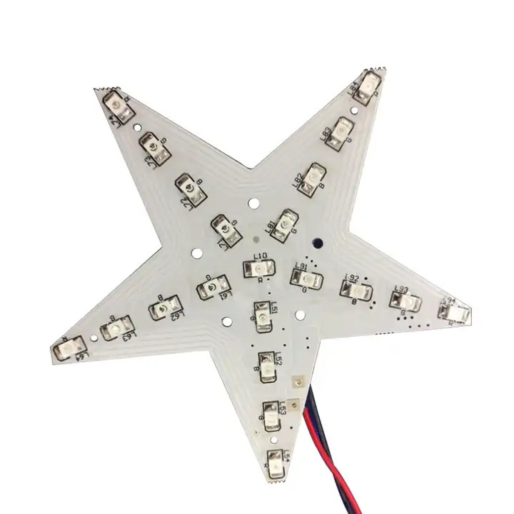 customize star PCB multilayer LED circuit board , FR4 Aluminium PCBA Board with LEDs
