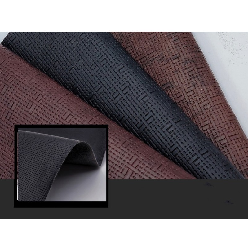 Knitted PVC Faux Leather Vintage Weave Packaging Phone Case Leather