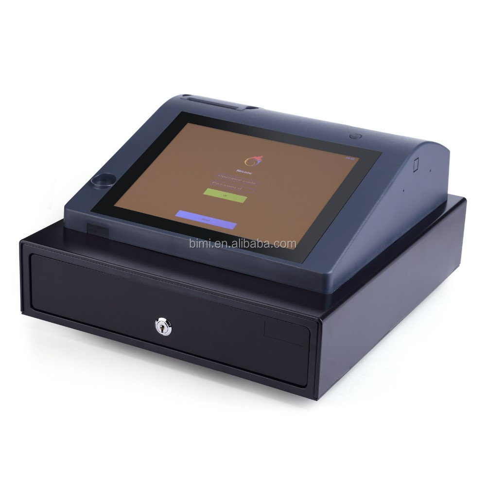 Professional Bimi 10.1" Android Electronic Cash Register with Drawer and Software