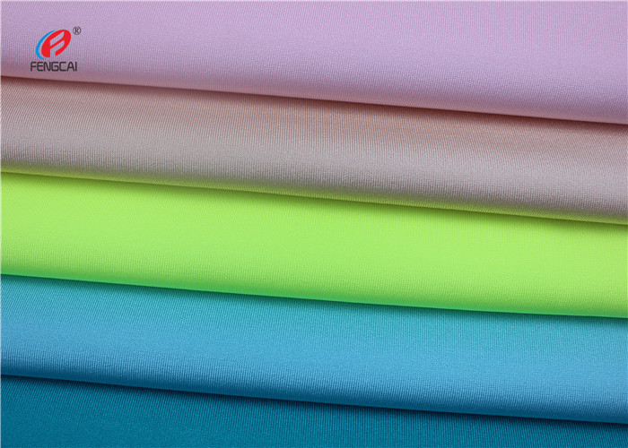 Upf40 Waterproof 200 Gsm Elastic Nylon Spandex Fabric For Swimwear Leggings