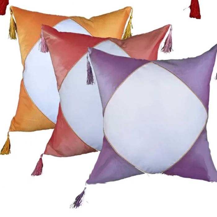 Sublimation Satin Polyester Pillowcase With Ear Of Wheat For Sublimation Photo Printing